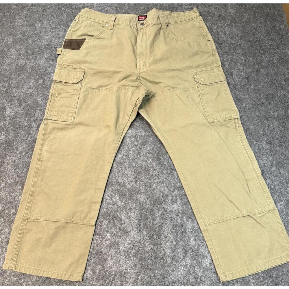 Wrangler Work Wear Men’s Tan Ripstop Cargo Pants 42x30 RN130273